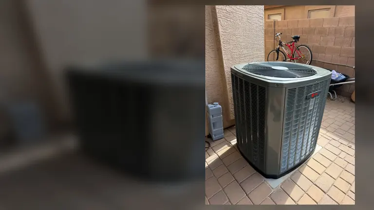 A complete real Bradford-installed Trane outdoor system at a West Valley home